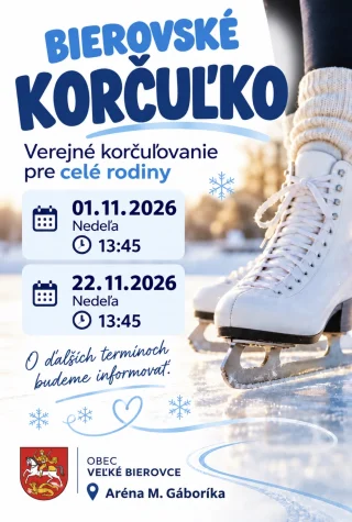 Bierovské korčuľko - 1.11. a 22.11.2026