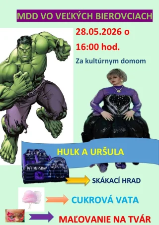 MDD Vo Veľkých Nierovciach 28.05.2026 o 16:00 hod. za Kultúrnym domom