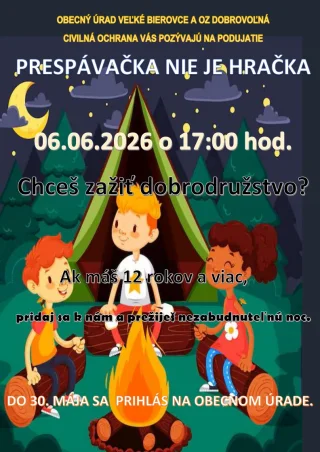 Prespávačka nie je hračka - 6.6.2026