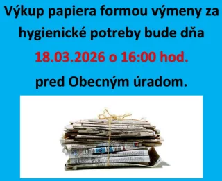 Výkup papiera - 18.3.2026