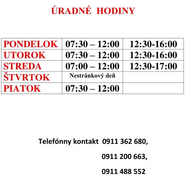 Úradné hodiny