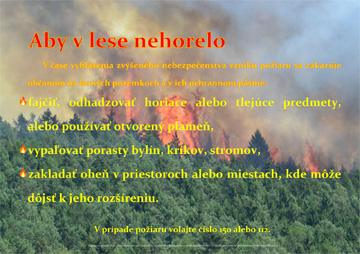 Aby v lese nehorelo