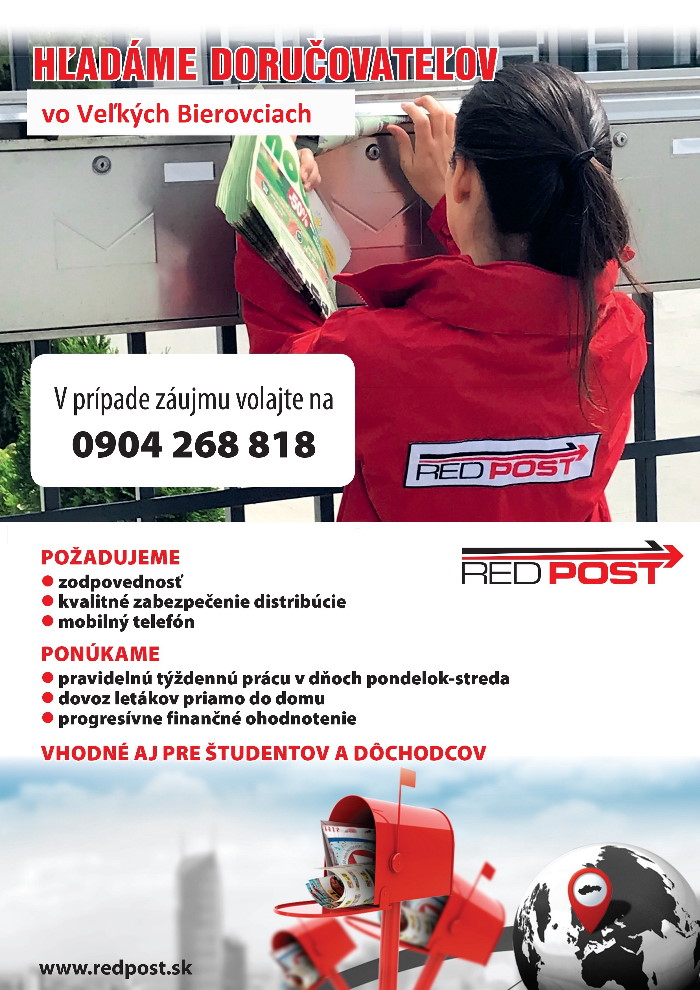 Red Post - hľadáme doručovateľov